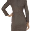 Zac Posen Woolblend Dress in Brown - Lyst