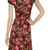 Zac Posen Abstract Printed Jersey Dress in Multicolor (burgundy) - Lyst