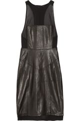 Alexander Wang Leather Racer-back Dress