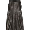 Alexander Wang Leather Racerback Dress in Black - Lyst