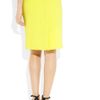 Christopher Kane Stretch Woolcrepe Pencil Skirt in Yellow - Lyst