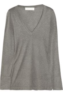 Donna Karan New York Metallic Cashmere-blend Sweater - Lyst