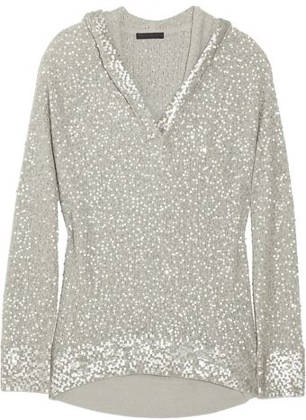 Donna Karan New York Sequined Cashmere and Silk-blend Sweater - Lyst
