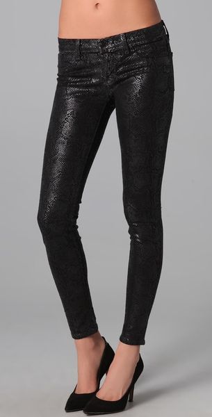 J Brand Boa Print Jeans in Gray - Lyst