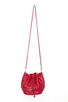 Nasty Gal Zipped Bucket Bag - Crimson - Lyst
