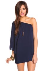 Nasty Gal Serious Flare Dress - Navy