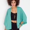 Nasty Gal Osaka Kimono Jacket in Green - Lyst