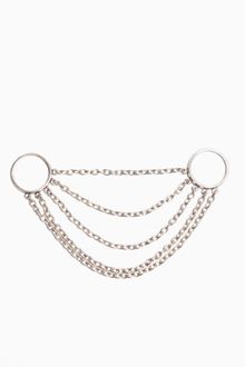 Nasty Gal Chained Double Ring - Lyst