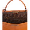 Fendi Orange Calf Leather Peekaboo Satchel in Orange - Lyst