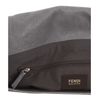 Fendi Shimmer Leather Shoulder Bag in Gray (slate)