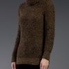Junya Watanabe Turtle Neck Sweater in Brown - Lyst