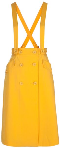 Labour Of Love High Waisted Skirt in Yellow - Lyst