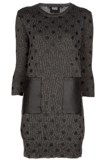 Markus Lupfer Printed Rubber Polka Dot Dress - Lyst