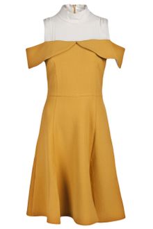 Rodarte x Opening Ceremony Mock Neck Slit Dress - Lyst