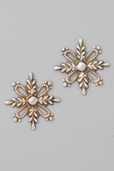 Bing Bang Mini Victorian Snowflake Studs