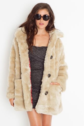 Nasty Gal Double Agent Faux Fur Coat - Lyst