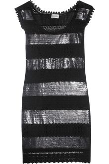 Philosophy di Alberta Ferretti Sequin-embellished Crocheted Dress - Lyst