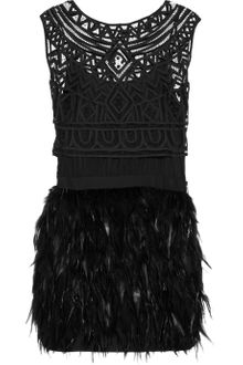 Sass And Bide Winding Road Silk-blend and Feather Dress - Lyst