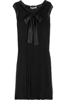 Valentino Roma Pleated Silk-chiffon Dress - Lyst