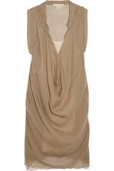 Antonio Berardi Draped Silk-chiffon Dress