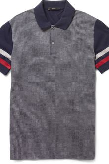 Gucci Diamond Front Cotton Polo Shirt - Lyst