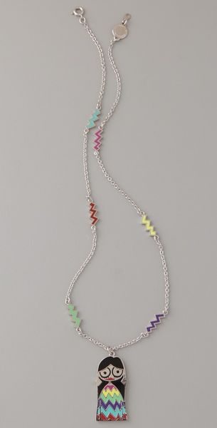 Marc By Marc Jacobs Miss Marc Pendant Necklace - Lyst