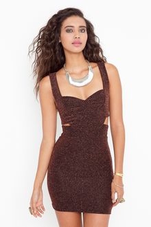 Nasty Gal Hot Metal Cutout Dress - Lyst