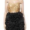 Rare Opulence Sequined And Ruffled Tulle Dress in Gold - Lyst