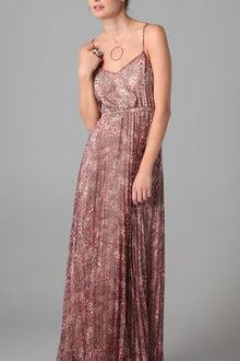 Twelfth Street by Cynthia Vincent Pleated Maxi Dress - Lyst
