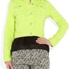 Christopher Kane Neon StretchDenim Jacket in Blue (denim) - Lyst