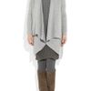 Donna Karan New York Oversized Ribbed Cashmere Cardigan in Gray - Lyst