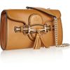 Gucci Emily Leather Shoulder Bag in Brown (caramel) - Lyst