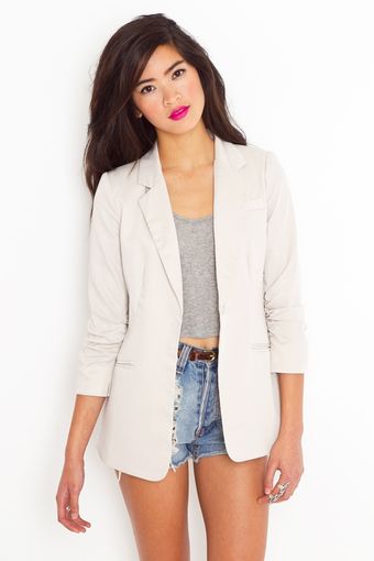 Nasty Gal Beach Club Blazer - Khaki - Lyst