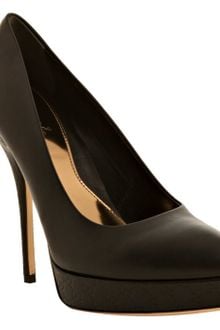 Gucci Black Leather Ssima Platform Pumps - Lyst