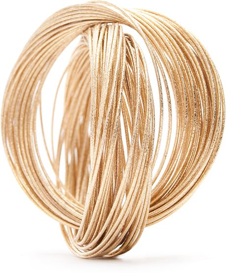 Mango Touch  Bracelet Loops in Gold (94) - Lyst