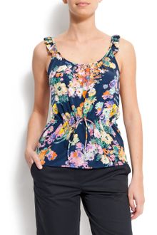 Mango Printed Top - Lyst
