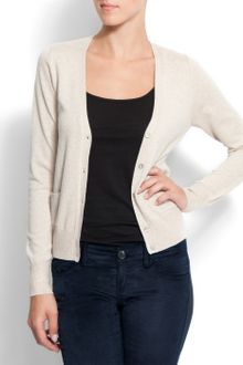 Mango Knit Cardigan - Lyst