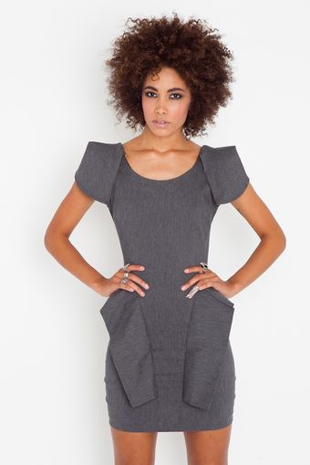Nasty Gal Victoria Peplum Dress - Lyst