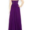 Roberto Cavalli Embellished SilkChiffon Bustier Gown in Purple - Lyst