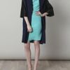 Roksanda Ilincic Woolcrepe Swing Coat in Blue (black navy) - Lyst