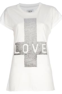 Zoe Karssen Love Print T-shirt - Lyst