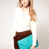 Asos Collection Asos Slot Through Portfolio Clutch in Blue (turquoise) - Lyst
