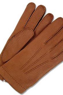 Forzieri Mens Cashmere Lined Brown Italian Calf Leather Gloves - Lyst