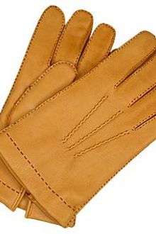 Forzieri Mens Cashmere Lined Deer Italian Leather Gloves - Lyst