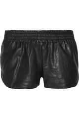 Haute Hippie Leather Shorts