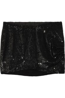 Haute Hippie Sequined Silk-chiffon Mini Skirt - Lyst