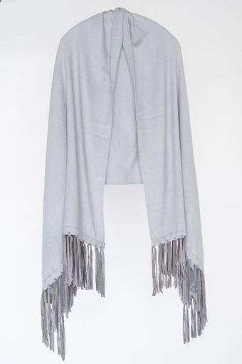 Hayley Menzies Suede Tassel Shawl - Lyst