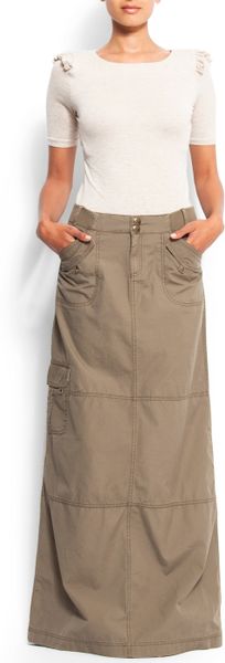 utility maxi skirt