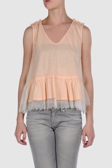 Miu Miu Pink Cropped Top - Lyst