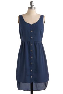 ModCloth Thinking About Blue Dress - Lyst